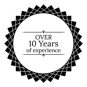 Over 10 years of experience Badge